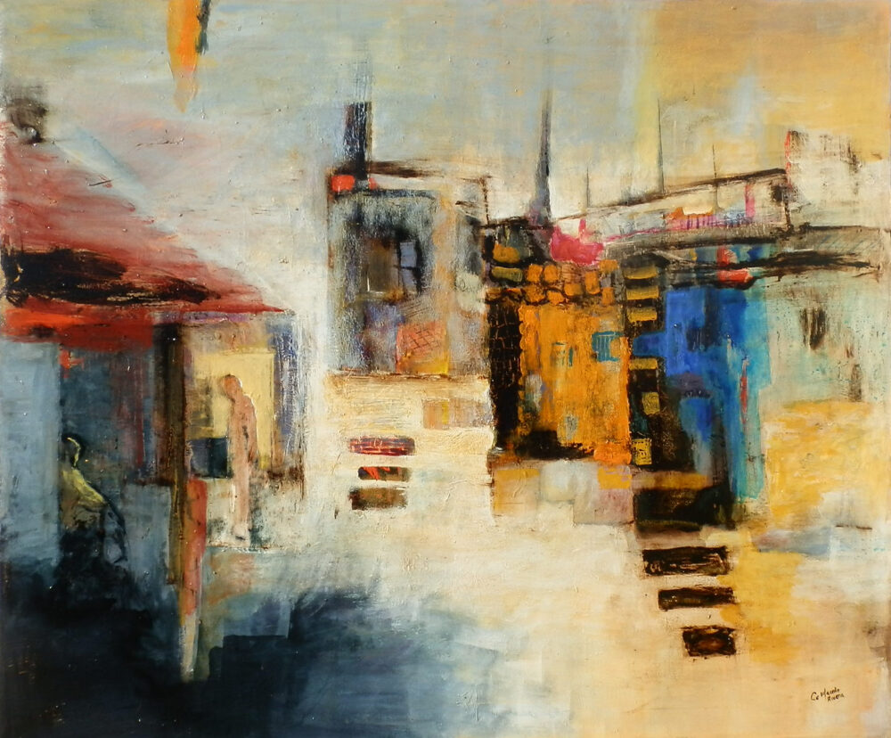 En la esquina (120 x 100 cm)